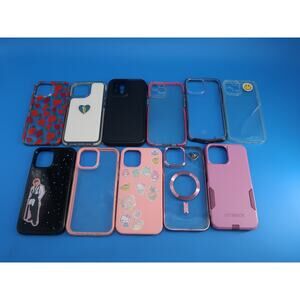 11-Item iPhone Case Collection — Primarily iPhone 12 Pro Max